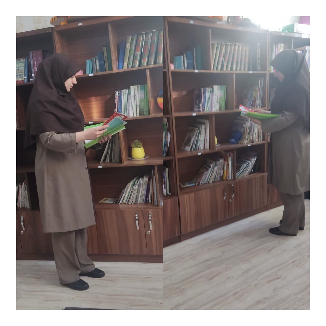 آماده سازی کتابخانه مدرسه 